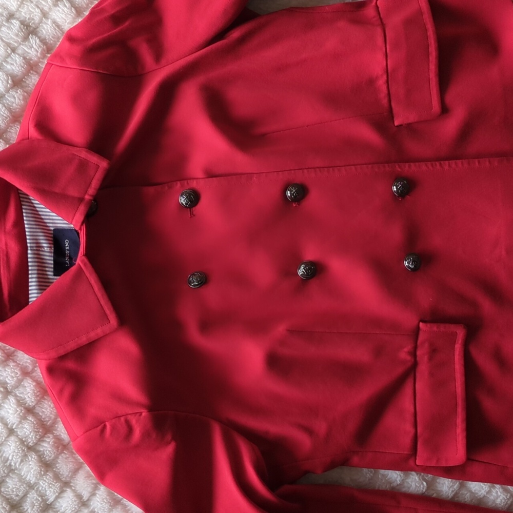 Lands End Double Breasted Knit Jacket 18w